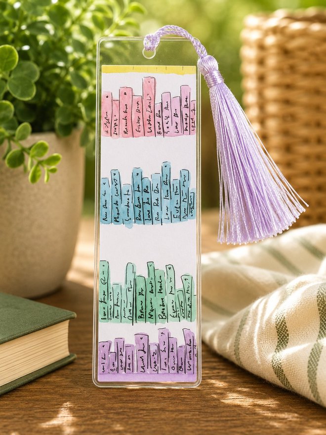 Bookshelf bookmark with tassel